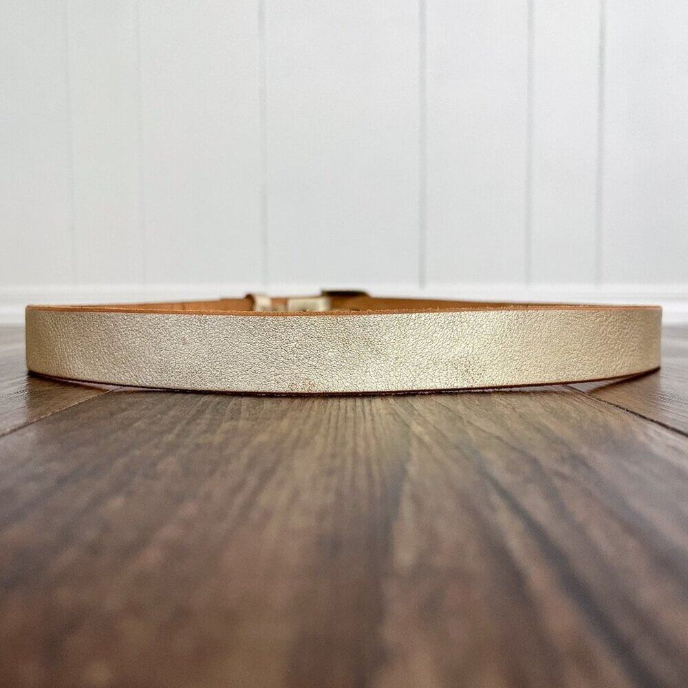 American Eagle Leather Belt Solid Brass Buckle We… - image 2